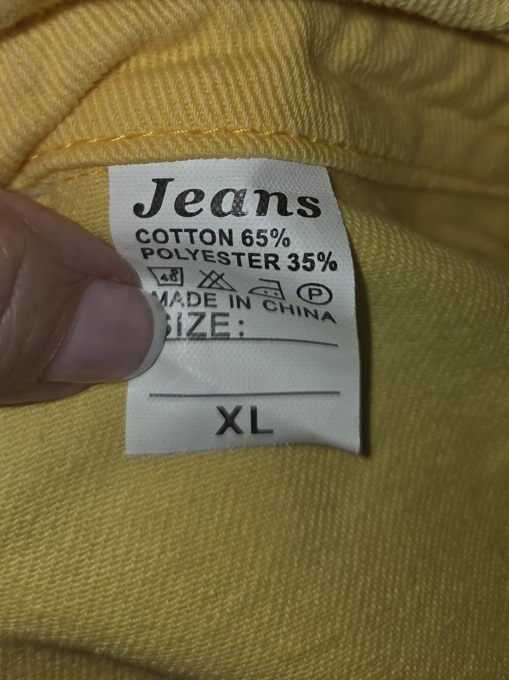 Yellow Distressed Button-Front Men's Shirt